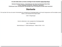 Tablet Screenshot of kiga-muehlhausen.de